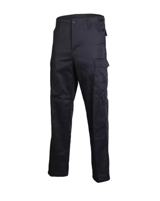 Pantaloni Bdu Militari Cargo By Mil-Tec Di Colore Nero In Taglie Forti