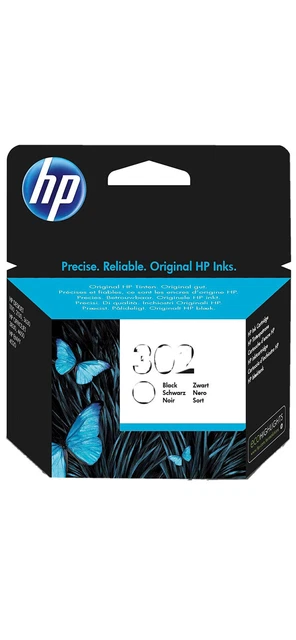 HP 302 Nero, F6U66AE, Cartuccia Originale HP, Compatibile con Stampanti HP