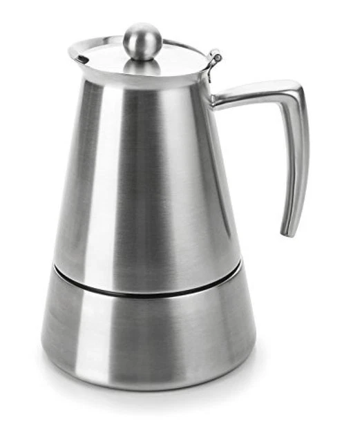 (TG. 6 tazze) Lacor 62076 - Caffettiera Spresso, in acciaio INOX - NUOVO