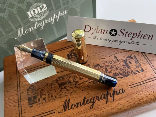 Montegrappa Reminiscence 18K massivgold großer Füllfederhalter NEU