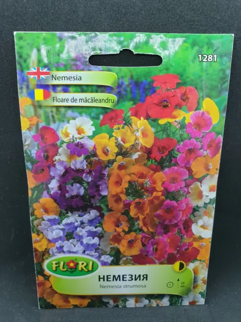 Nemesia Strumosa mezcla de colores flor 510 semillas