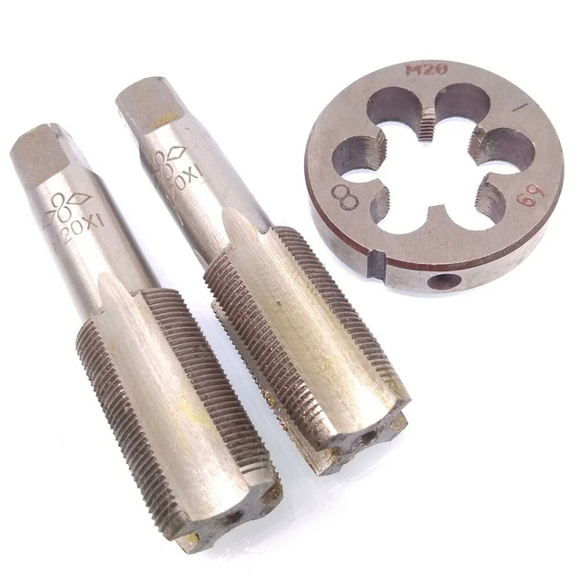 Taladro roscado de matriz HSS 3 piezas broca roscada kits rosca métrica