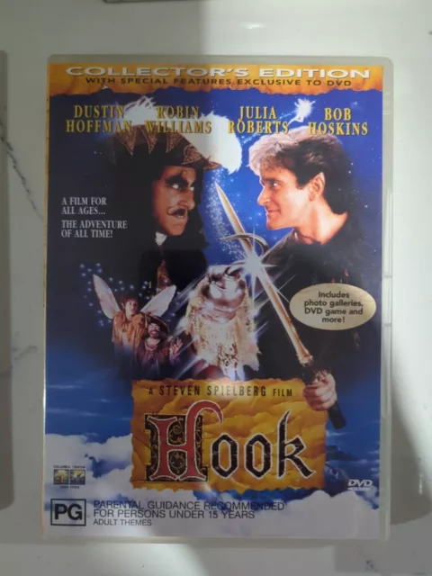 HOOK - DUSTIN Hoffman Robin Williams Julia Roberts Bob Hoskins - DVD movie  $1.99 - PicClick AU