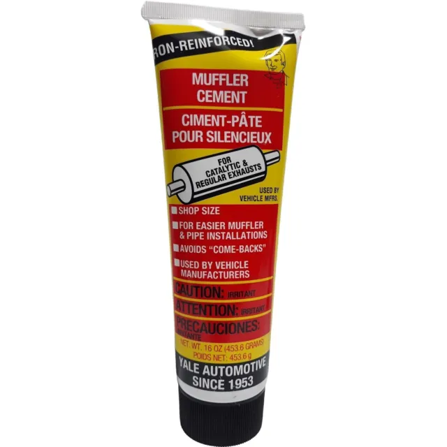 1 lb - Yale Automotive Muffler Exhaust Pipe Catalytic Cement 16 oz