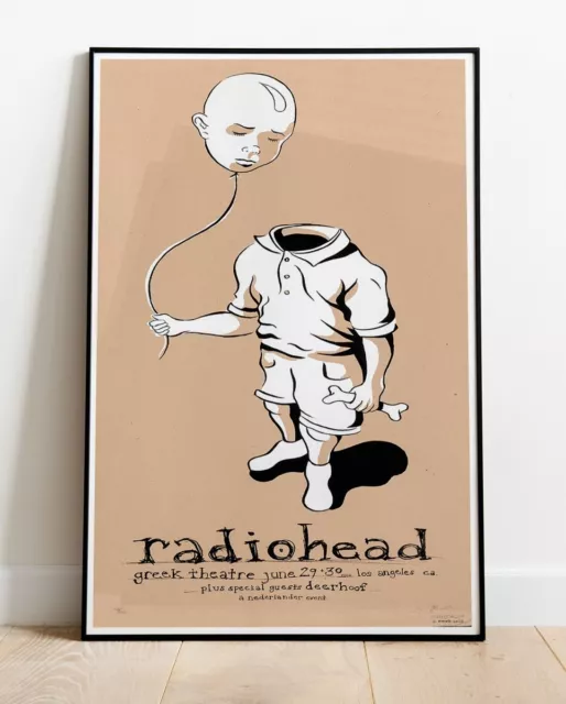 RADIOHEAD LOS ANGELES 2006 REPRO Tour Poster 36"x24" (similar to A1 )
