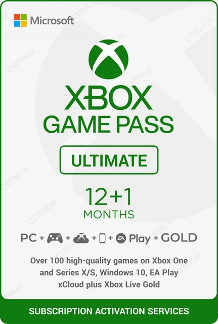 xbox game pass ultimate 12+1 mesi