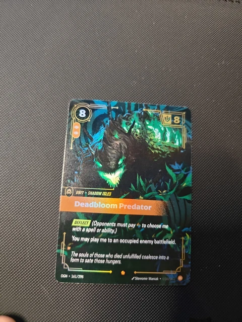 2025 RIFTBOUND LEAGUE of Legends OGN Epic Deadbloom Predator #161/298 ...