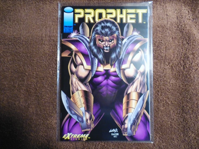 MODERN AGE IMAGE PROPHET #1 COMIC VF/NM 9.0 1sT SOLO APP WITH GOLD O INSERT,KEY.