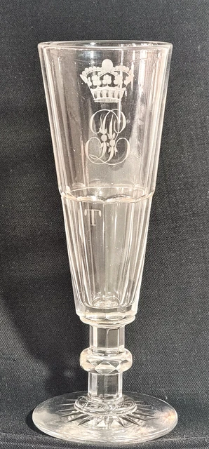 ROI LOUIS-PHILIPPE PALAIS des TUILERIES FLÛTE de CHAMPAGNE CRISTAL de BACCARAT