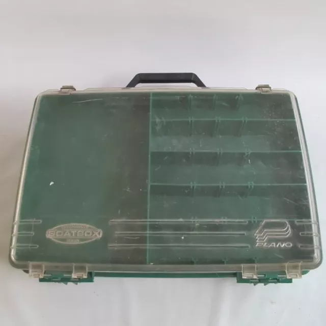 PLANO TOURNAMENT SERIES Boat Box Loaded with Tackle Green &Clear Metalica  $39.95 - PicClick