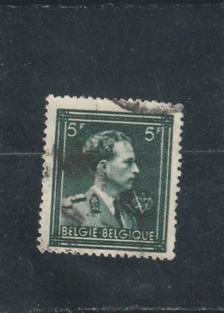 L5590 BELGIQUE timbre Y&T N° 643 de 1943 " Léopold III " Oblitéré