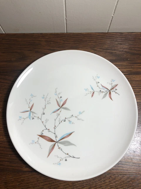 Vintage Syracuse Carefree China "FINESSE" Dinner Plate 10" Blue/Brown/White
