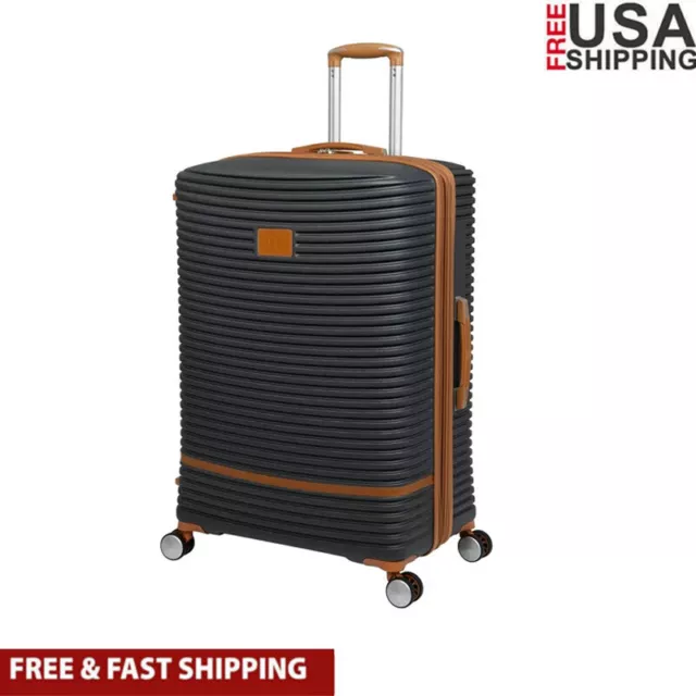 Checked Spinner Luggage Suitcase Trolley W/ Wheel Hardside Expandable Travel 31"