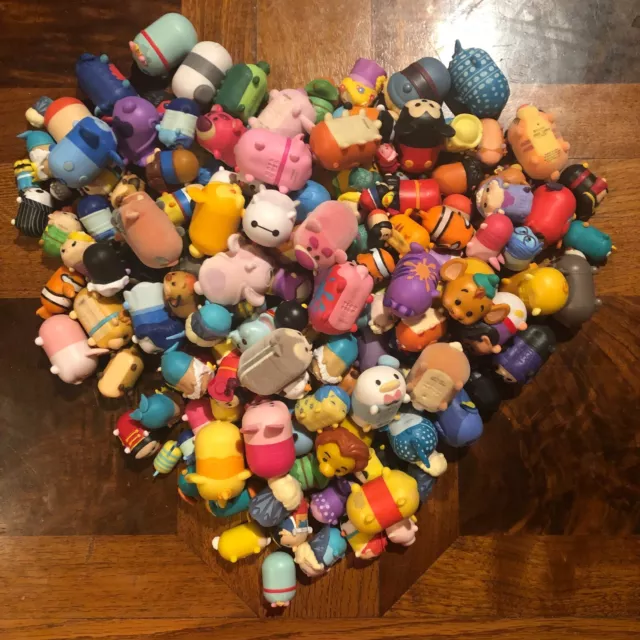 New Added! Disney Tsum Tsum You Pick Rare Flocked Color Splash Glitter Sm Med Lg