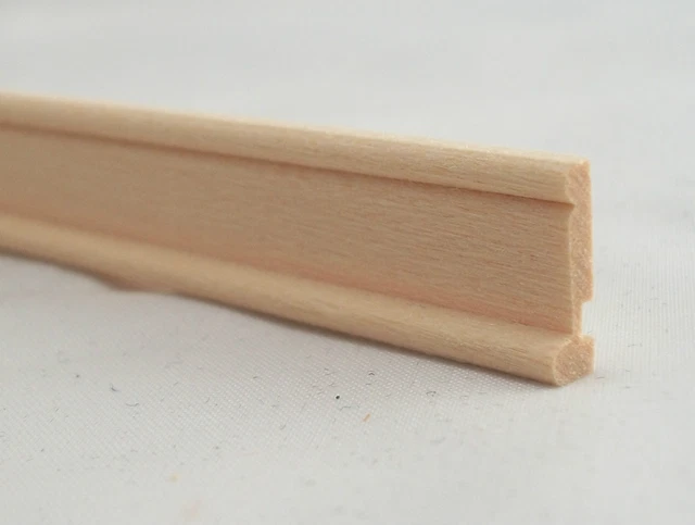 Baseboard w/ Shoe  Molding 7055  dollhouse trim skirtboard   1pc 1/12 scale