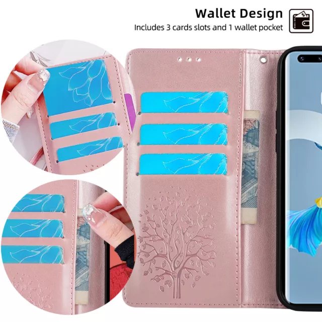 Custodia cellulare per Huawei P Smart+ 2019 Y9 Y7 Pro Y6 Prime 2018 custodia portafoglio astuccio 3