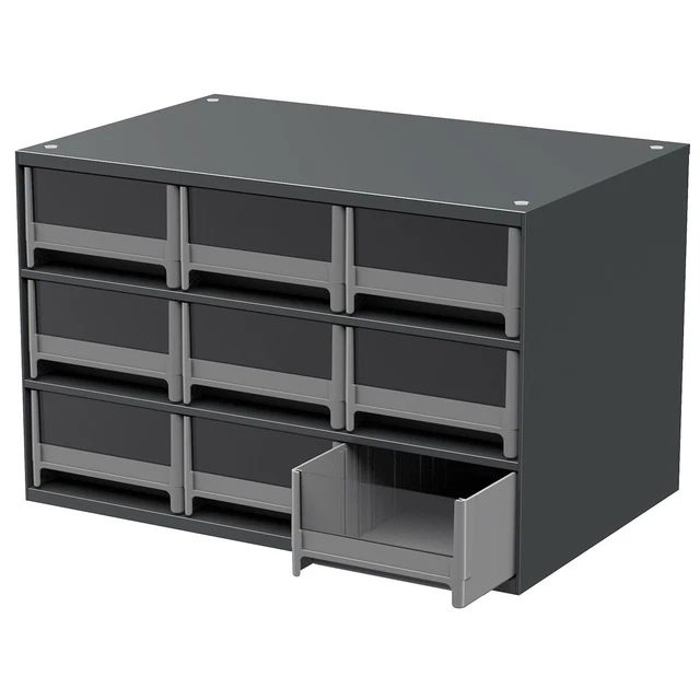 Organisateur De Rangement Vintage Akro Mils - 24 Tiroirs En Métal Bleu - Pour Petites Pièces