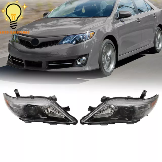 Left&Right Headlights Headlamps Assembly For Toyota Camry SE 2010-2011 Pair