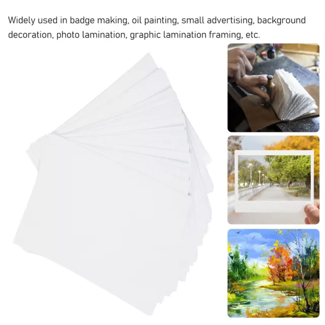 50 Sheets A4 Holographic Cold Laminate Sheet Cuttable DIY Laminating Film Blw