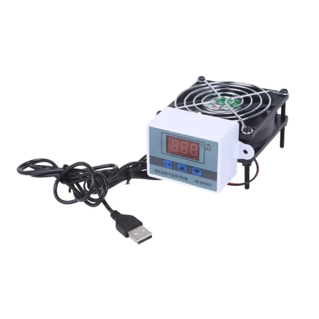 USB POWERED COOLING Fan Automatic PC Routers Fan with Temperature ...