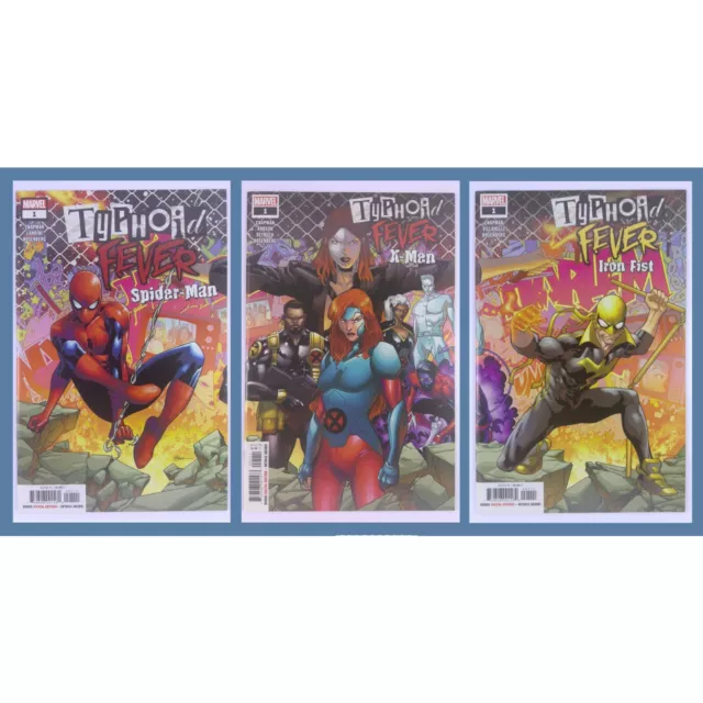 Typhoid Fever (2018) Spider-Man X-Men Iron Fist | 3 Book Lot | Marvel FULL RUN