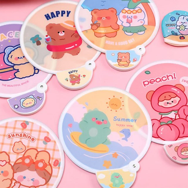 Collapsible Fan Creative Summer Fresh Cute Cartoon Portable Cool Fan Hand Fan_