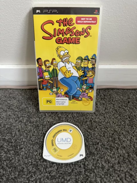The Simpsons Game - Sony PlayStation PSP : FREE POST 🔥