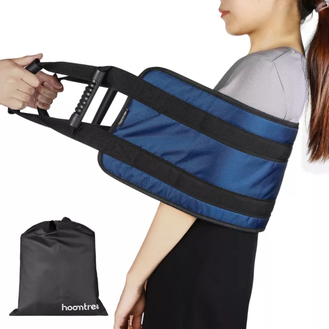 Transfer Nursing Sling for Patient,49.5'' Non-Slip Gait Belt with Padded Handles