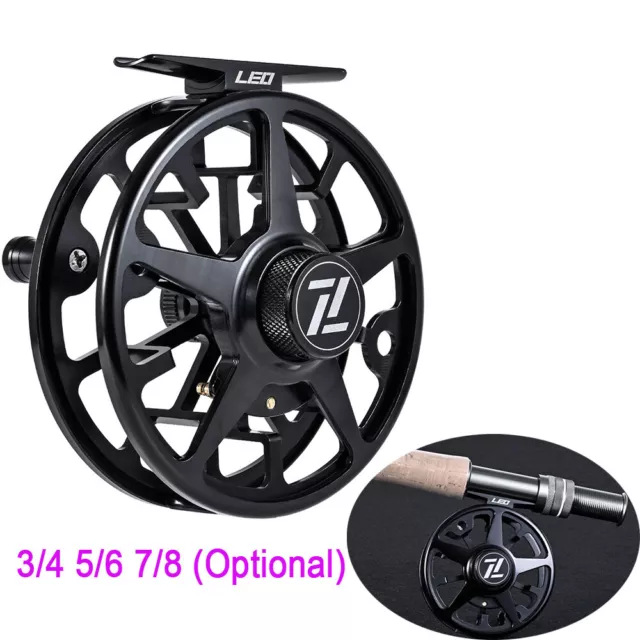 Fly Fishing Reel CNC Aluminum Alloy Arbor 3/4 5/6 7/8 WT 2+1BB For Fly Tackle AU