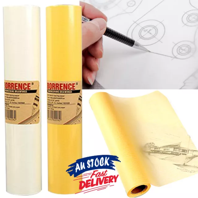 MyLifeUNIT: Sketch Tracing Paper, Tracing Paper Roll for Sewing, 12 inch x  50 Yards (Yellow)