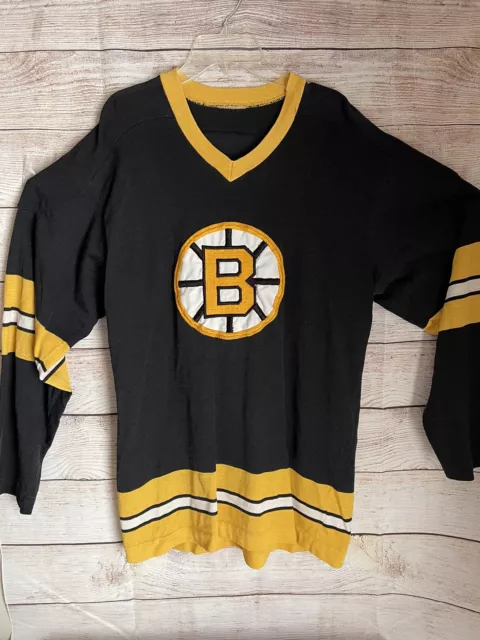 Boston Bruins Sandow Sporting Knit NHL Hockey Jersey Small Vintage 70s  Mclean 77