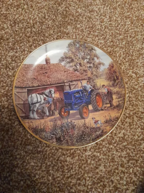 Ford Tractor Plate - At The Forge - Fordson E27N - Danbury Mint