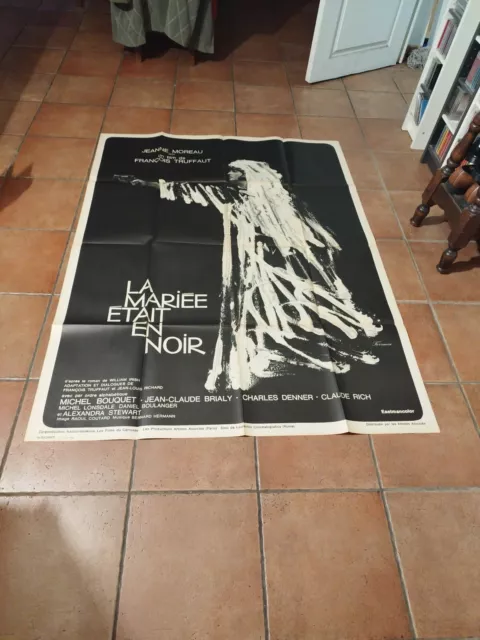 affiche cinema 120x160 La Mariée Était En Noir.