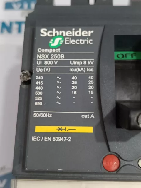 Interruptor De Circuito Schneider Eléctrico Nsx250B 200Amp Envío Rápido... 3