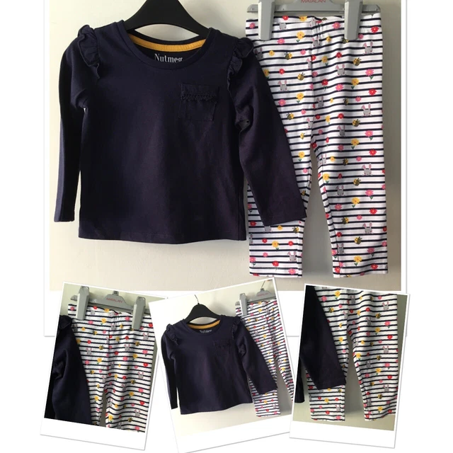 New Matalan baby girls  leggings & new nutmeg pocket top 12-18 months