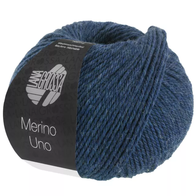 Wolle Kreativ! Lana Grossa - Merino Uno - Fb. 65 tintenblau 50 g