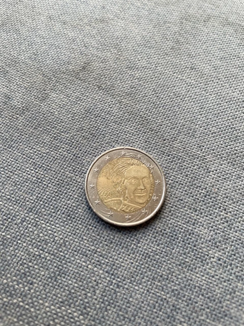 Pièce rare de 2 euros simone veil 1975 (1927-2017) 