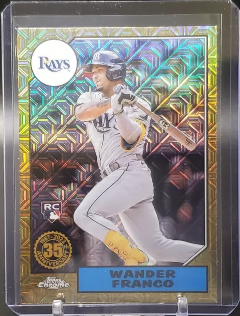 2022 Topps Series 2 Wander Franco 1987 Silver Pack Chrome RC #T87C2-16 TB Rays