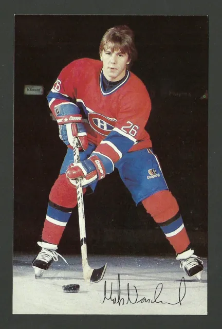 Mats Naslund Montreal Canadiens Team Issued Hockey Postcard