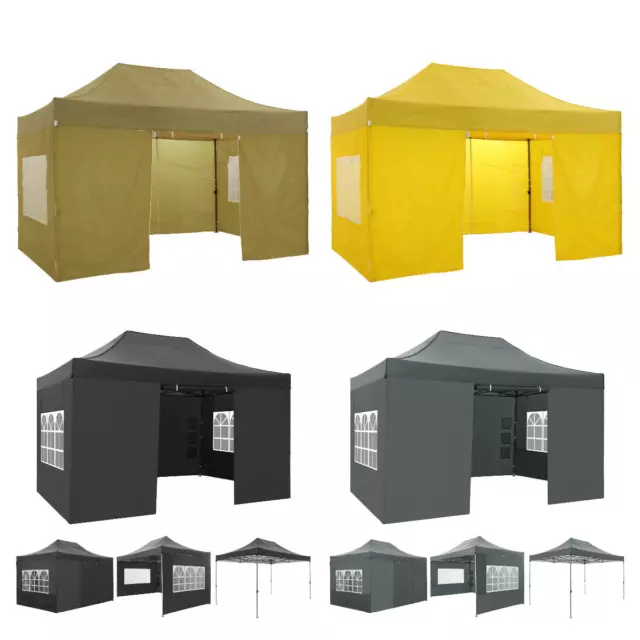 Pavillon 3x3/4,5/6m Faltpavillon PopUp Wasserdicht Partyzelt Gartenzelt UVSchutz