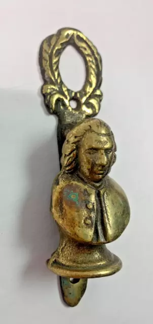 Vintage Brass Door Knocker Lord Washington US President Americana Collectible