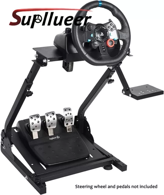 Supllueer Racing Wheel Stand with Shifter Mount fit for Logitech G920 G29 G923
