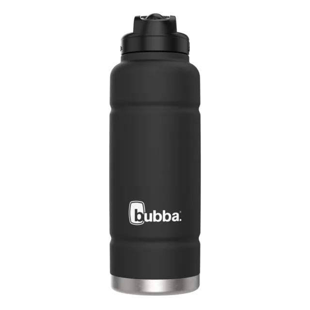 bubba Trailblazer Insulated Stainless Steel Water Bottle with Straw Lidin Black,