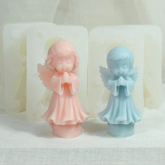 Silicone Angel Mold Silicone Molds for Candles 3D Angel Candle Making Mold