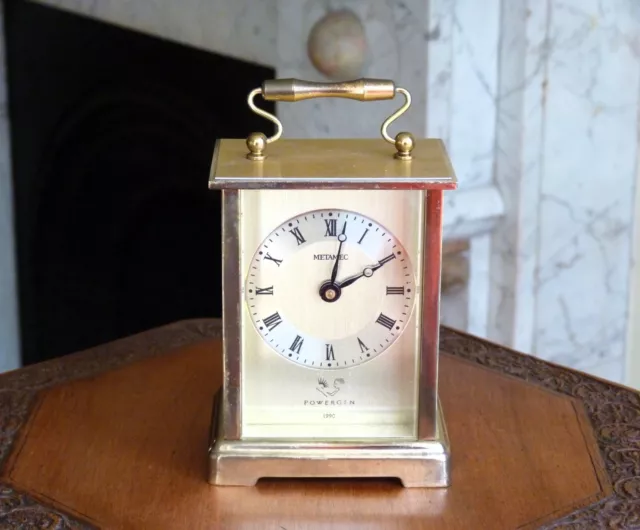 METAMEC Brass Carriage clock Vintage Quartz