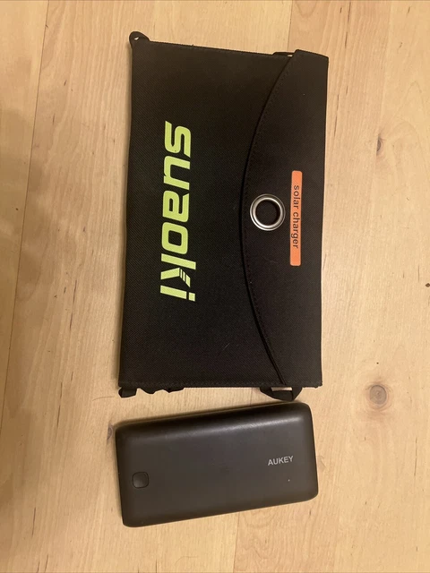 aukey powerbank + suaoki Solarmatte