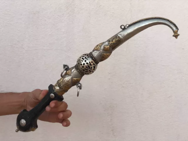 Vintage Style Khanjar Dagger Knife Islamic Arabic HANDMADE  Blade Jambya Sword