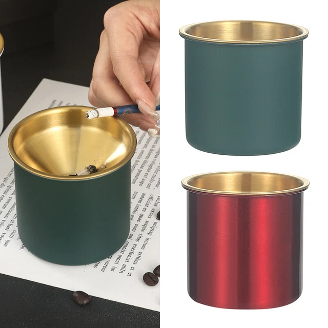Cenerenere antivento vassoio cenere acciaio inox per casa design imbuto senza fumo JW