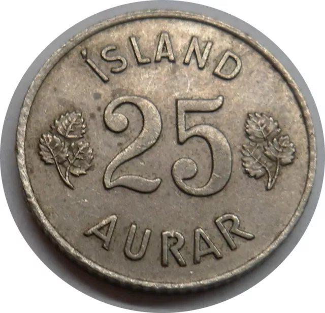 Island 25 Aurar 1962 ## G