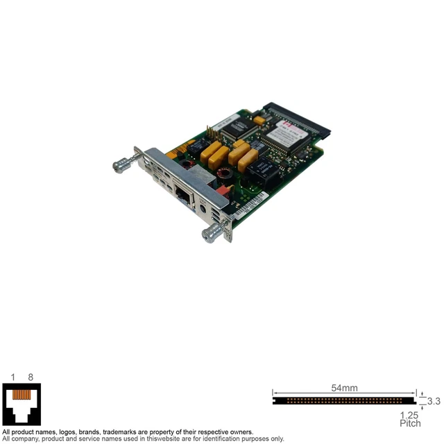 CISCO SYSTEMS WIC-1B-S/T Scheda Di Interfaccia ISDN WAN 1 Porta EUR 3